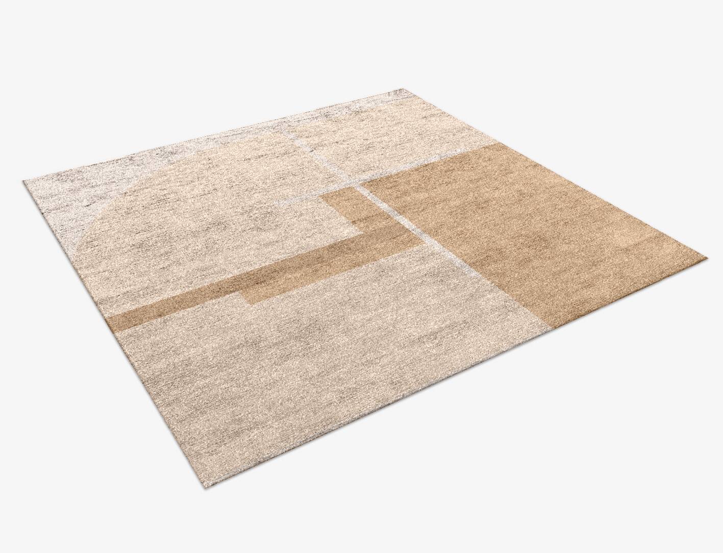 Vista  Square Hand Knotted Bamboo Silk Custom Rug by Rug Artisan