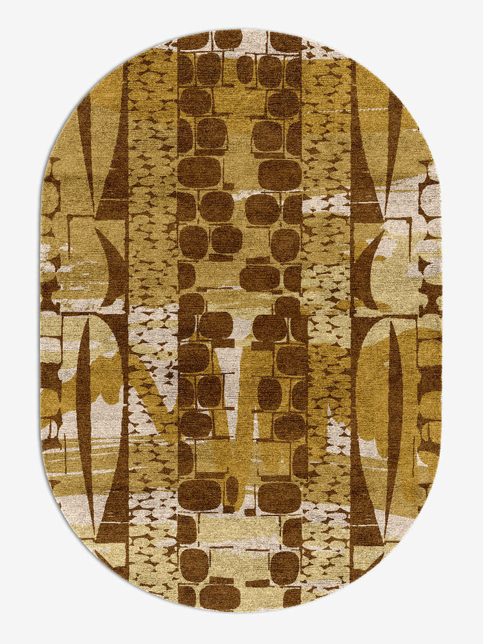 Vivere Abstract Capsule Hand Knotted Bamboo Silk Custom Rug by Rug Artisan