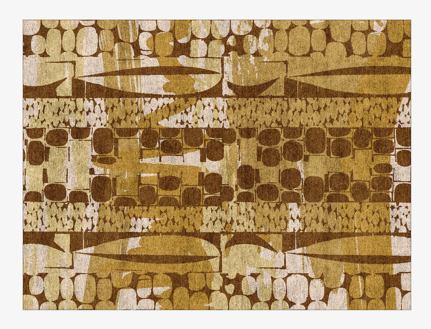 Vivere Abstract Rectangle Hand Knotted Bamboo Silk Custom Rug by Rug Artisan