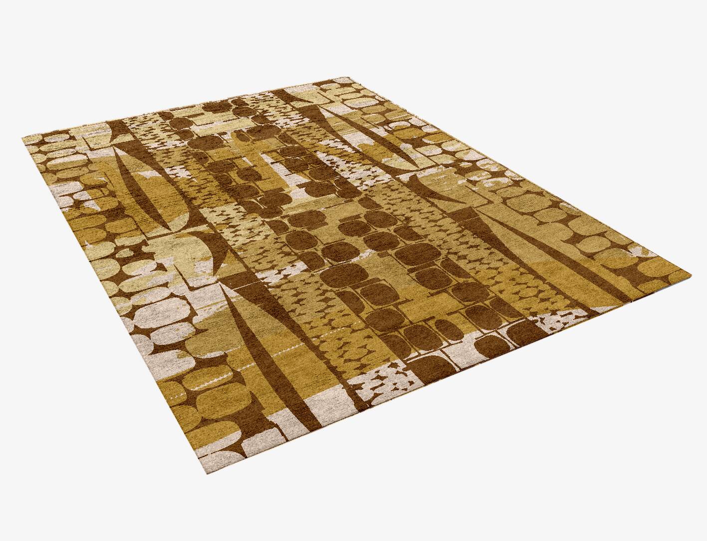 Vivere Abstract Rectangle Hand Knotted Bamboo Silk Custom Rug by Rug Artisan