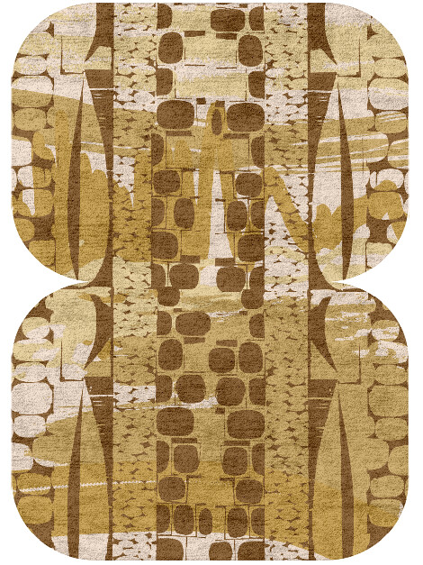 Vivere Abstract Eight Hand Tufted Bamboo Silk Custom Rug by Rug Artisan