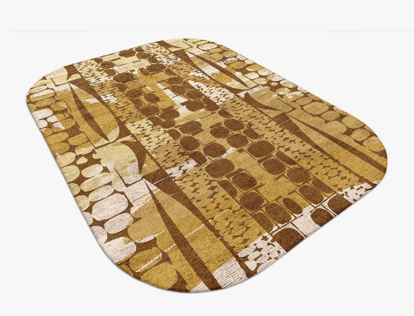 Vivere Abstract Oblong Hand Tufted Bamboo Silk Custom Rug by Rug Artisan