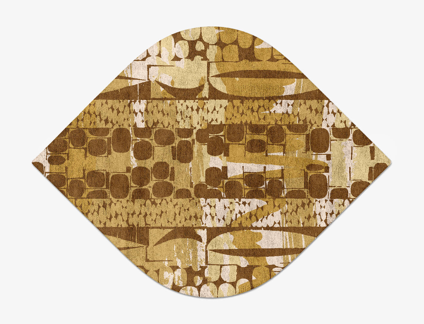 Vivere Abstract Ogee Hand Tufted Bamboo Silk Custom Rug by Rug Artisan