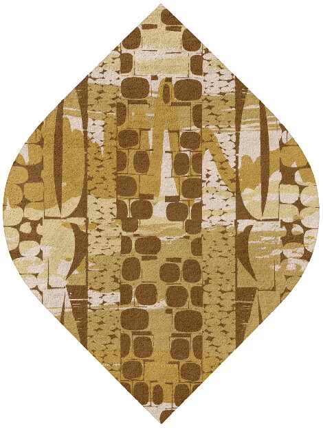 Vivere Abstract Ogee Hand Tufted Pure Wool Custom Rug by Rug Artisan
