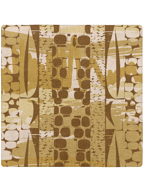 Vivere Abstract Square Hand Tufted Pure Wool Custom Rug by Rug Artisan