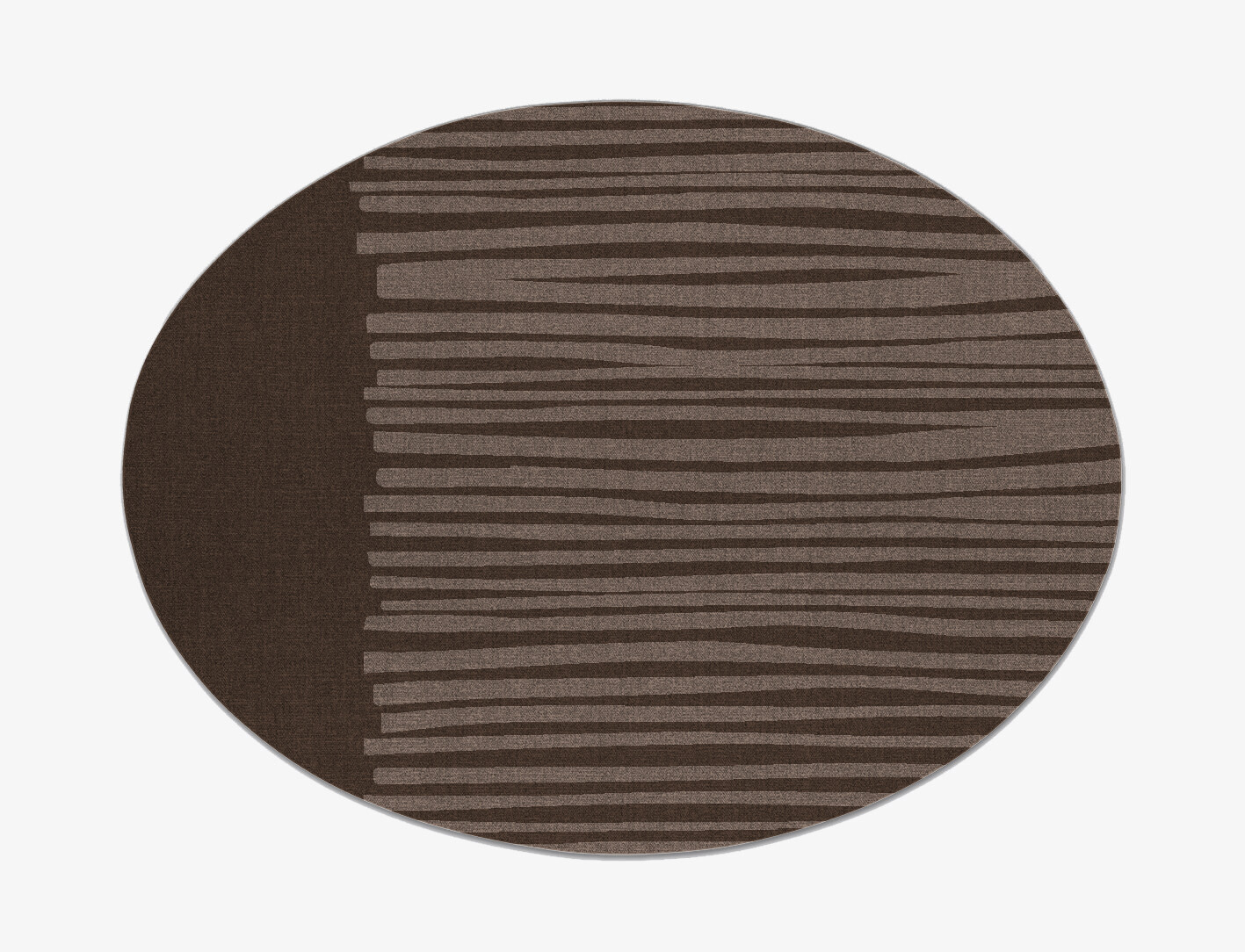 Wad Minimalist Oval Flatweave New Zealand Wool Custom Rug by Rug Artisan