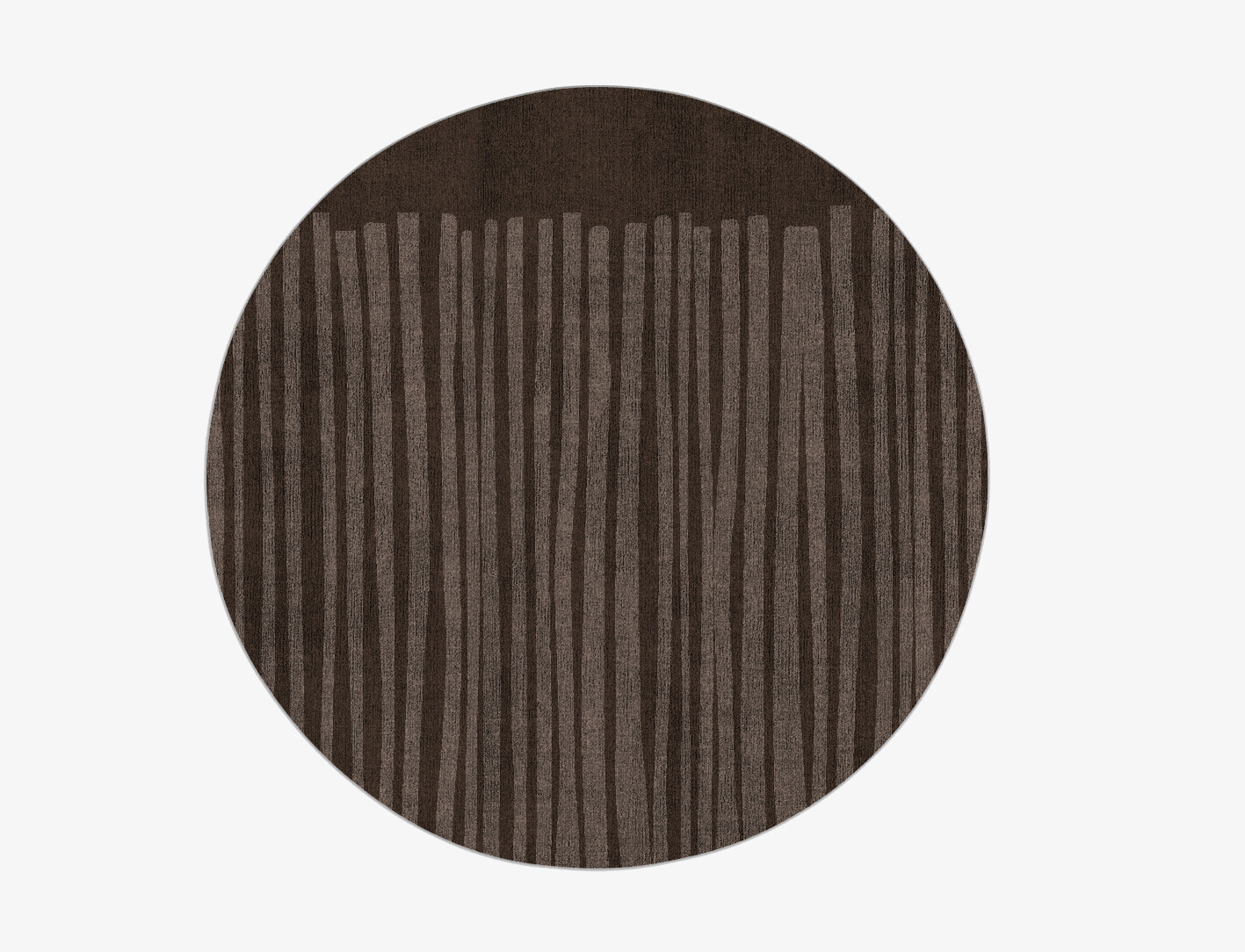 Wad Minimalist Round Flatweave Bamboo Silk Custom Rug by Rug Artisan