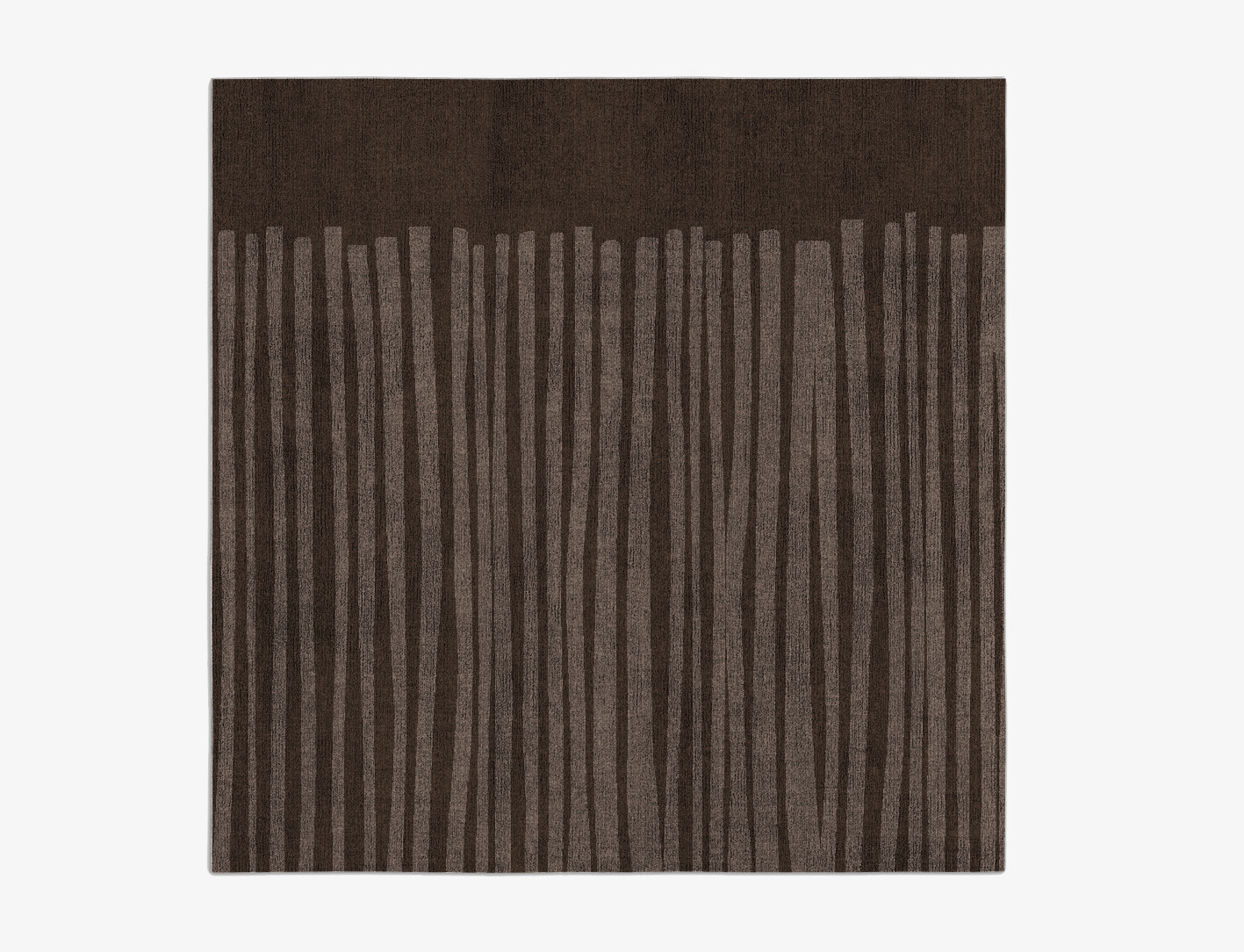 Wad Minimalist Square Flatweave Bamboo Silk Custom Rug by Rug Artisan
