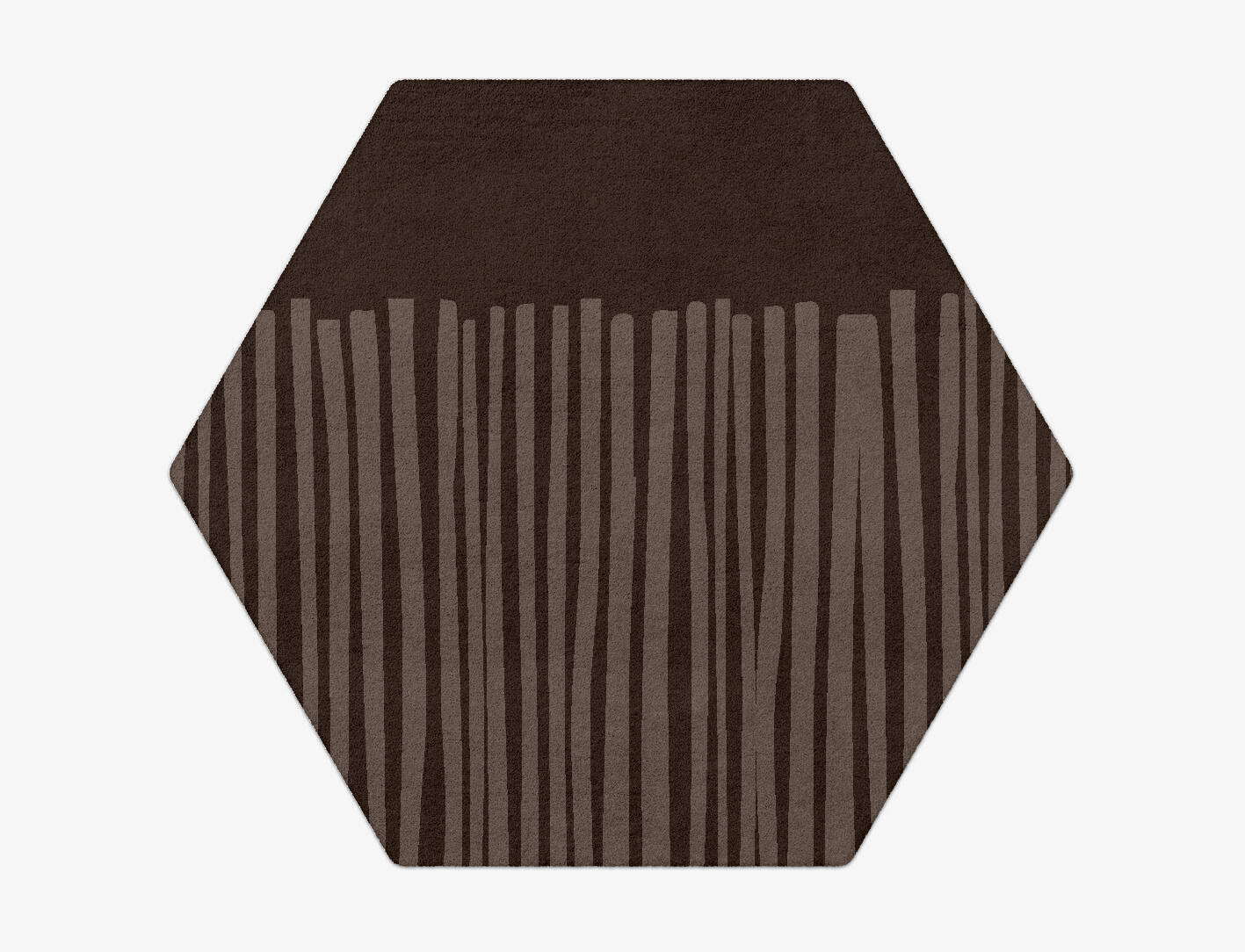 Wad Minimalist Hexagon Hand Tufted Pure Wool Custom Rug by Rug Artisan
