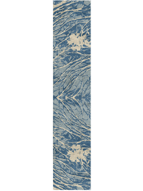 Warp Abstract Runner Hand Tufted Bamboo Silk Custom Rug by Rug Artisan