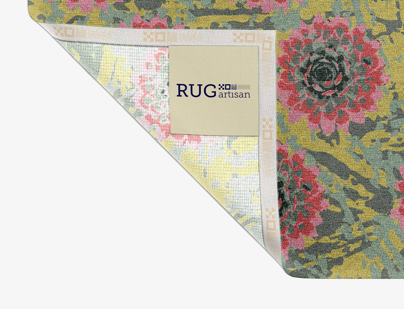 Water Lily Floral Rectangle Hand Knotted Tibetan Wool Custom Rug by Rug Artisan