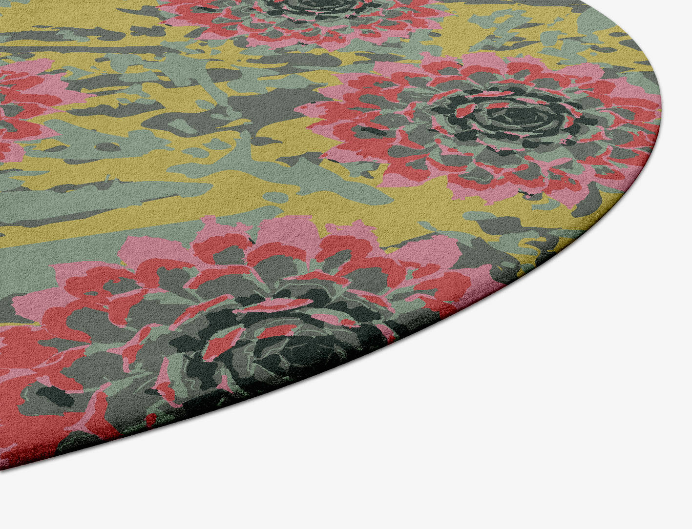 Water Lily Floral Capsule Hand Tufted Pure Wool Custom Rug by Rug Artisan