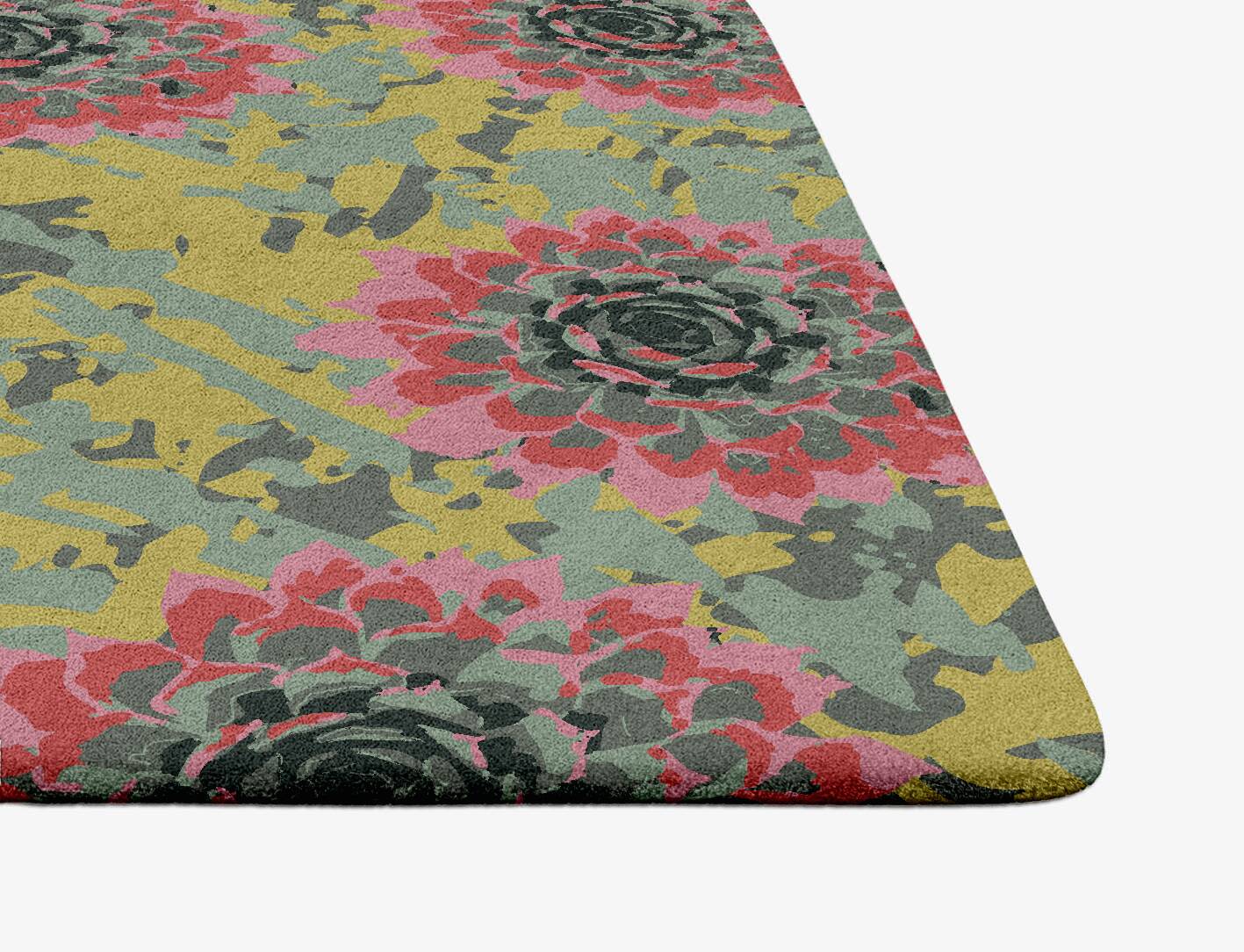 Water Lily Floral Ogee Hand Tufted Pure Wool Custom Rug by Rug Artisan