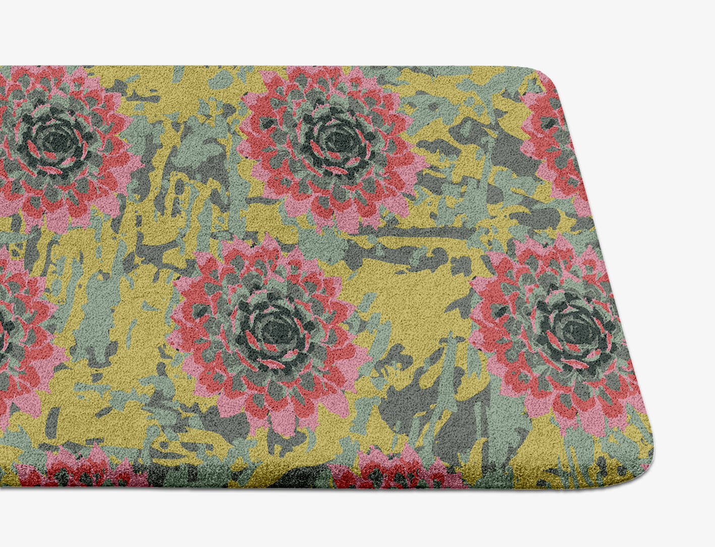 Water Lily Floral Runner Hand Tufted Pure Wool Custom Rug by Rug Artisan