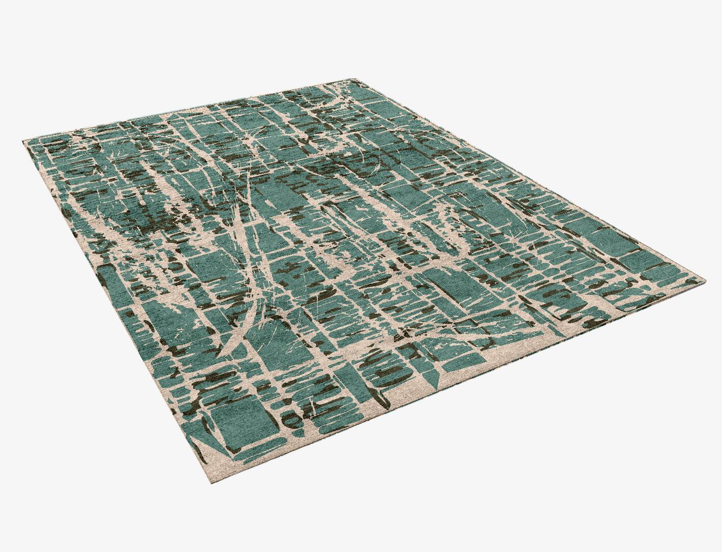 Waverley Abstract Rectangle Hand Knotted Bamboo Silk Custom Rug by Rug Artisan