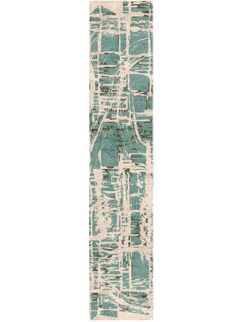 Waverley Abstract Runner Hand Tufted Bamboo Silk Custom Rug by Rug Artisan