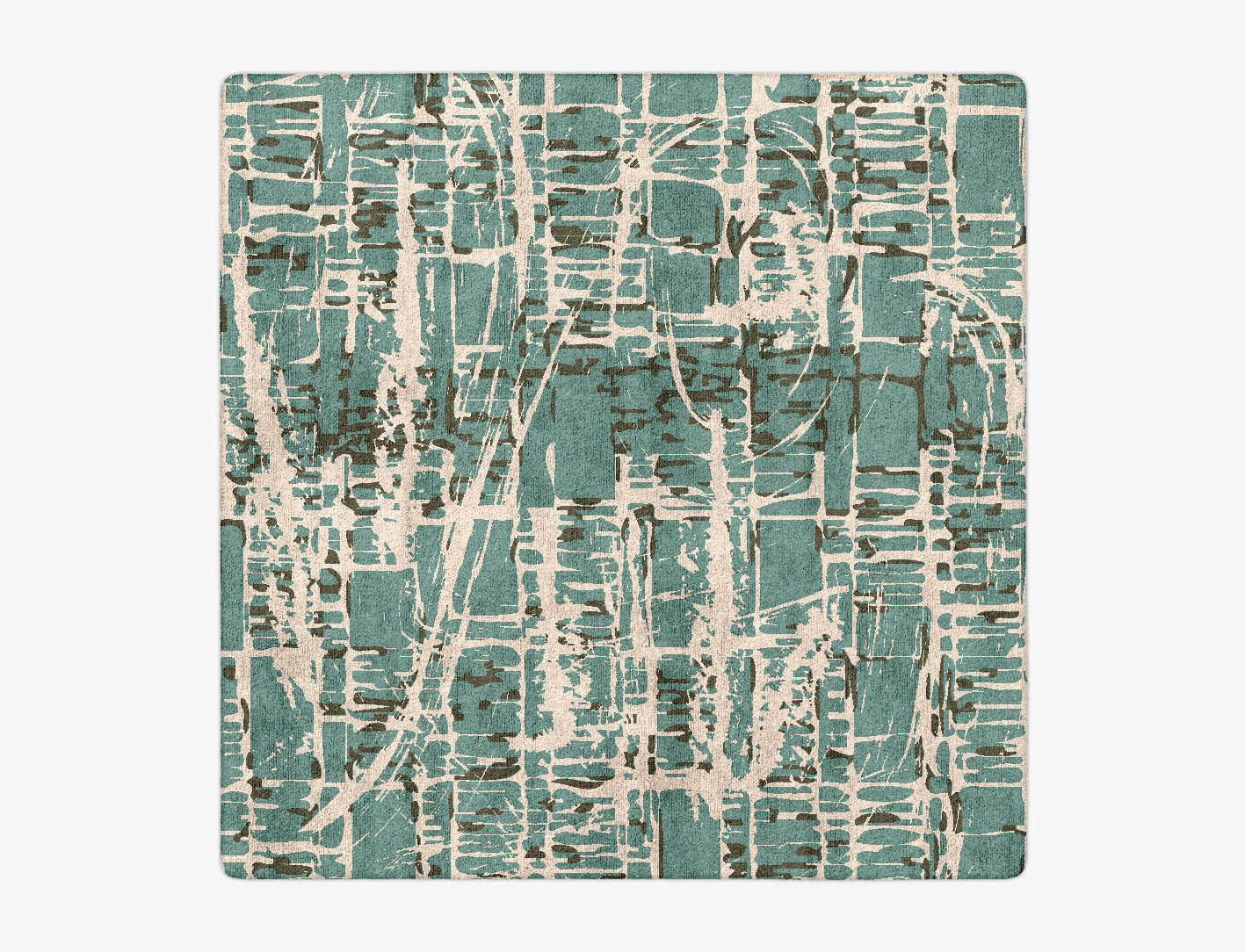 Waverley Abstract Square Hand Tufted Bamboo Silk Custom Rug by Rug Artisan