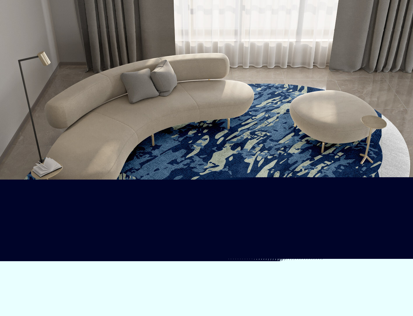 Waves Surface Art Oval Hand Tufted Bamboo Silk Custom Rug by Rug Artisan