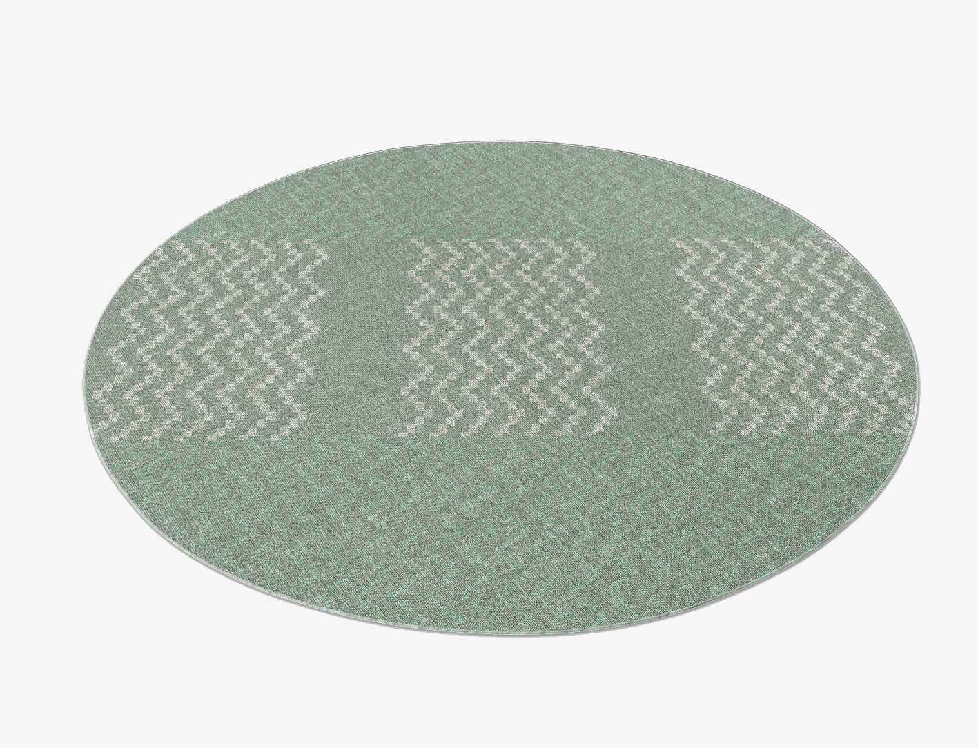 Waveweave Flatweaves Round Outdoor Recycled Yarn Custom Rug by Rug Artisan