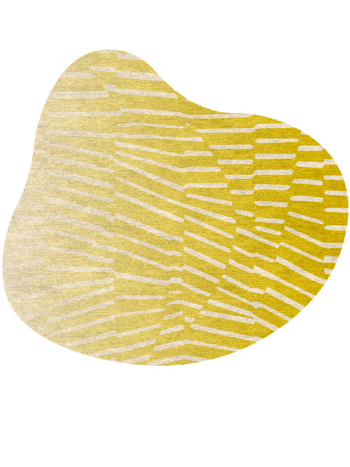 Wavy Splash Hand Knotted Tibetan Wool custom handmade rug