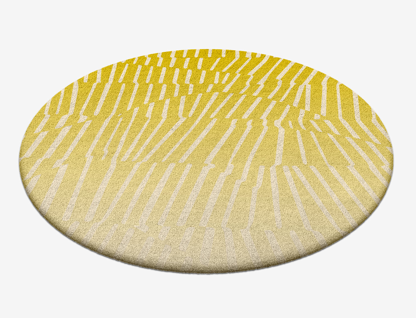 Wavy Ombre Round Hand Tufted Pure Wool Custom Rug by Rug Artisan