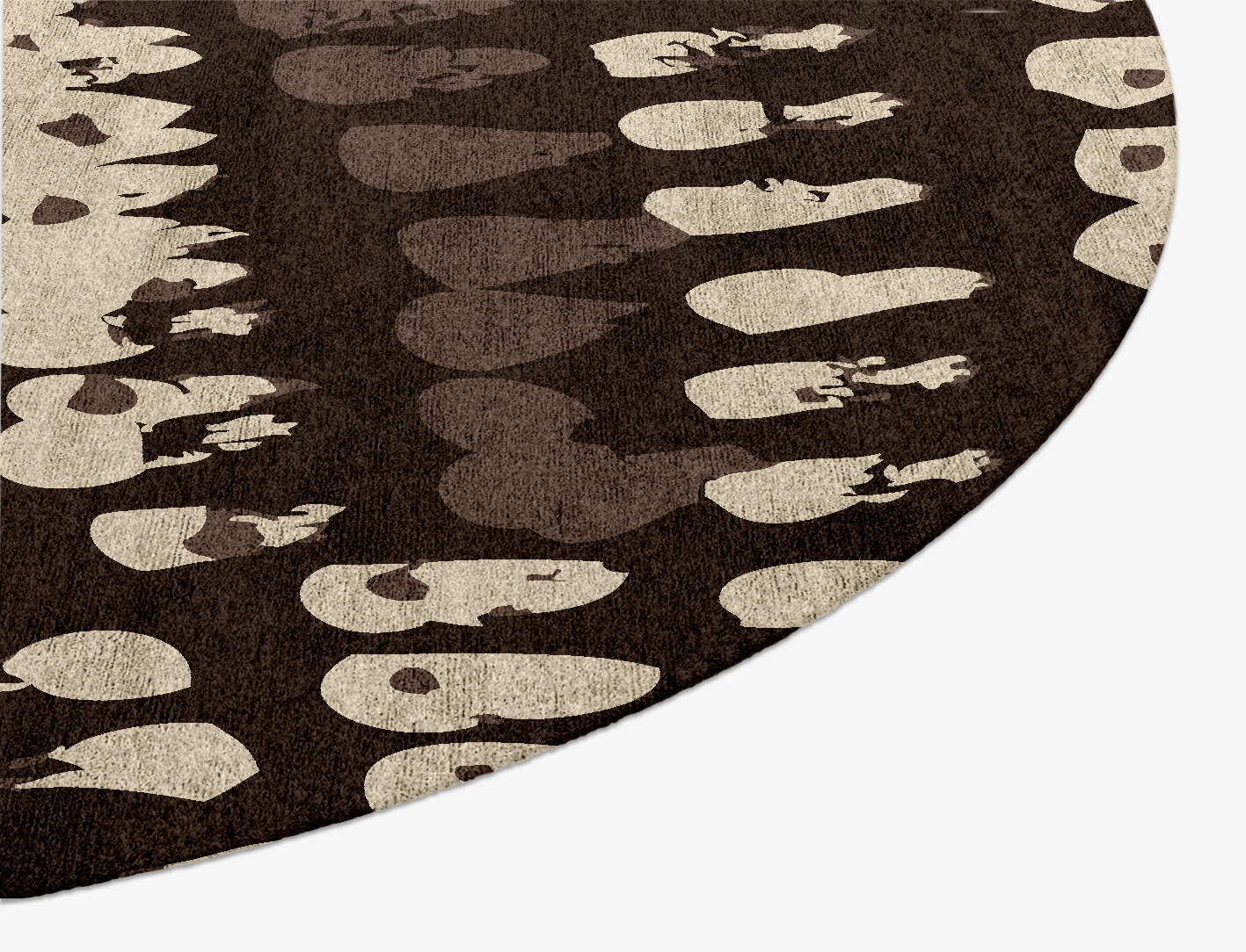 Waxen Abstract Oval Hand Knotted Bamboo Silk Custom Rug by Rug Artisan