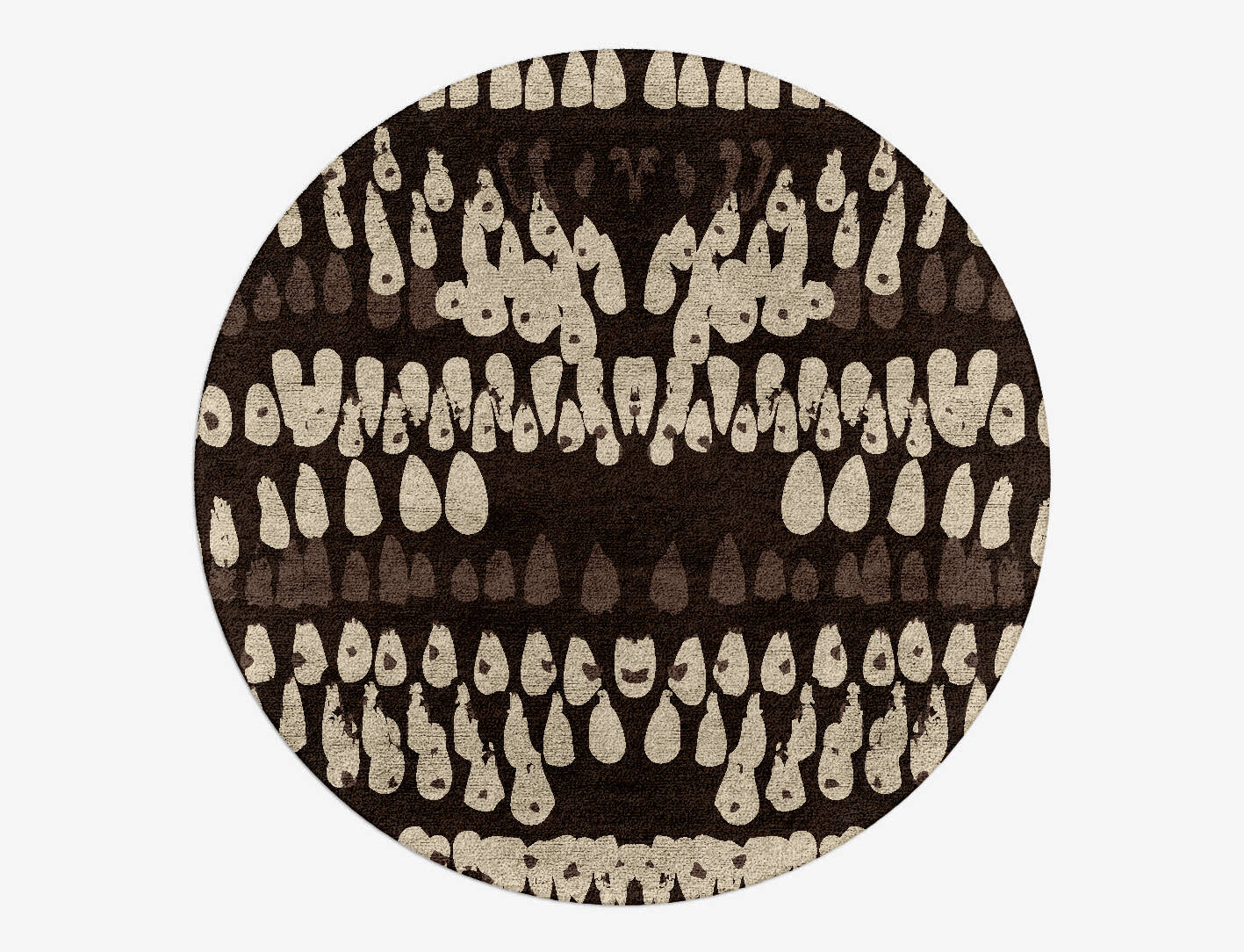 Waxen Abstract Round Hand Tufted Bamboo Silk Custom Rug by Rug Artisan