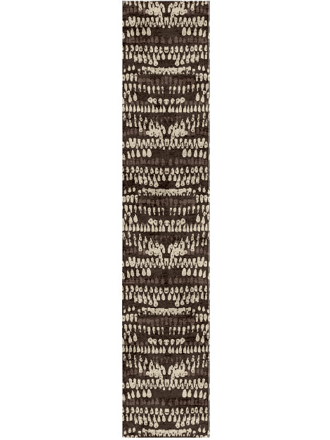 Waxen Abstract Runner Hand Tufted Bamboo Silk Custom Rug by Rug Artisan