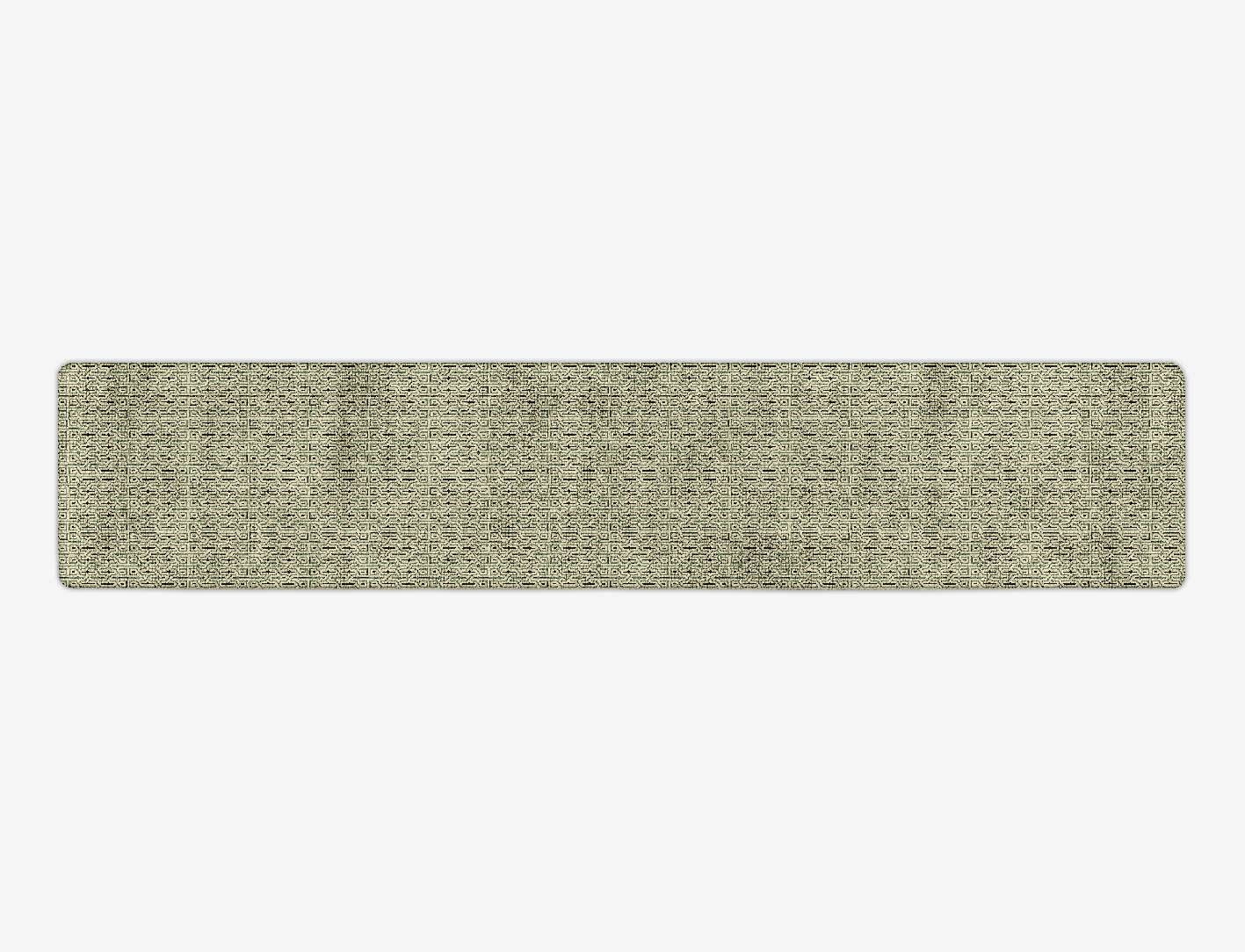 Weaves Modern Geometrics Runner Hand Tufted Bamboo Silk Custom Rug by Rug Artisan