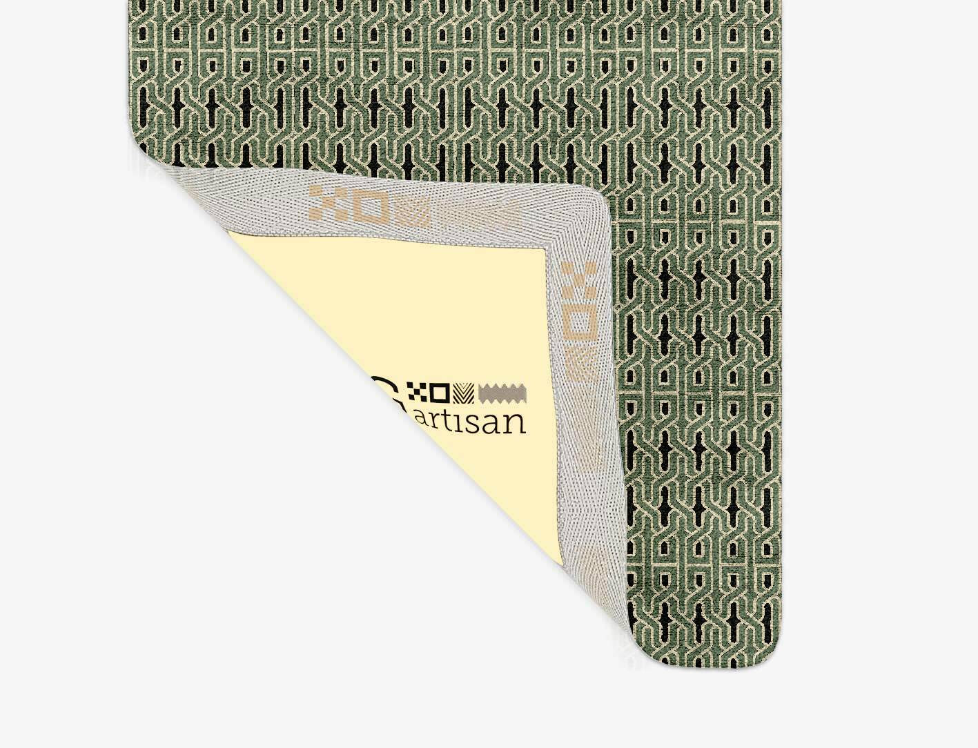Weaves Modern Geometrics Runner Hand Tufted Bamboo Silk Custom Rug by Rug Artisan