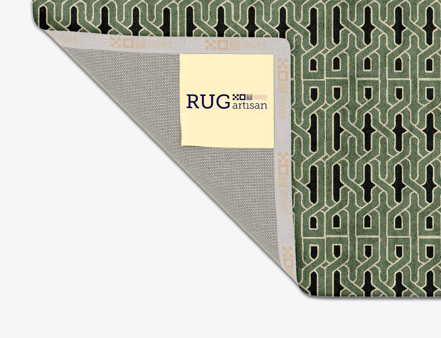 Weaves Modern Geometrics Square Hand Tufted Bamboo Silk Custom Rug by Rug Artisan