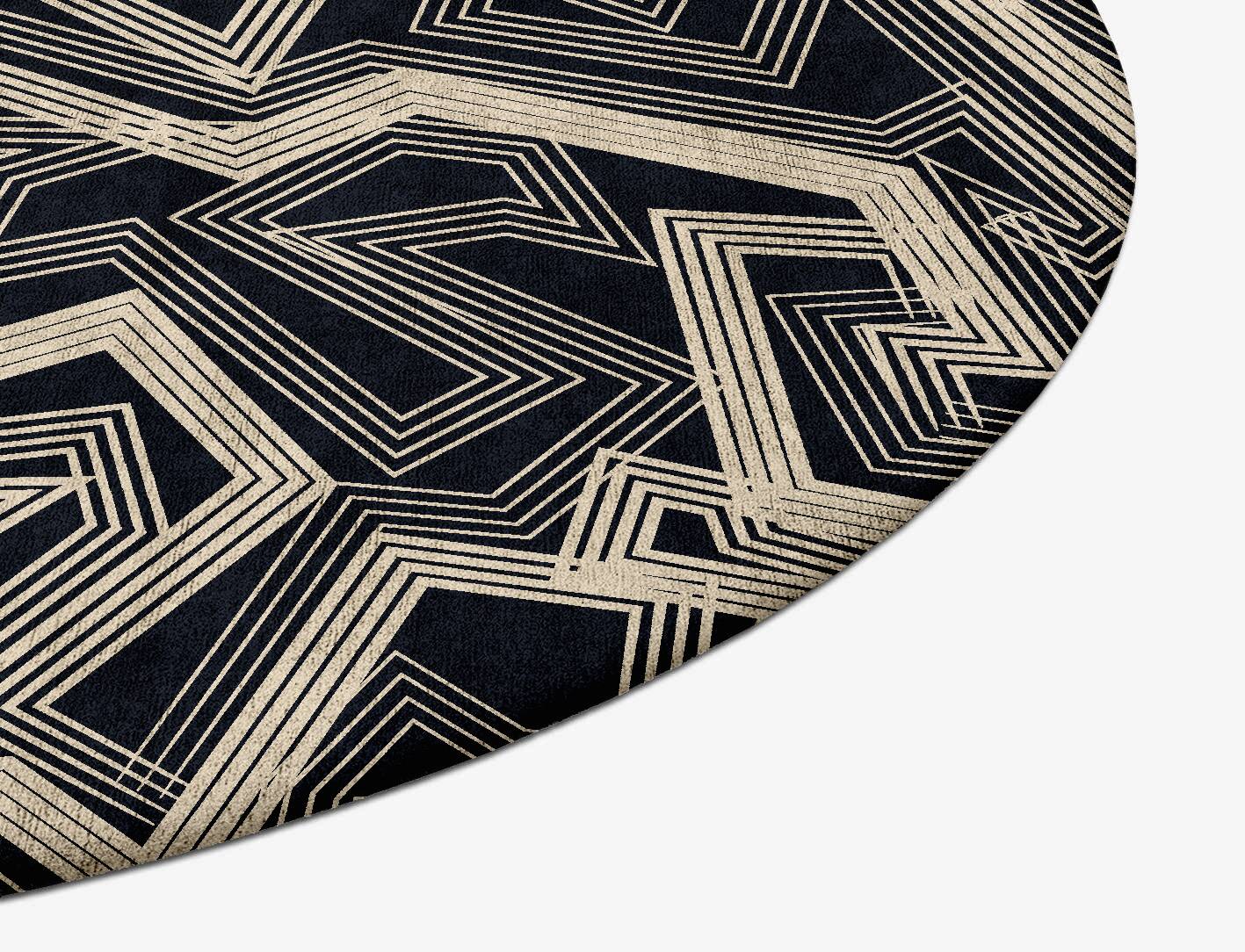 Webbed Abstract Oval Hand Tufted Bamboo Silk Custom Rug by Rug Artisan