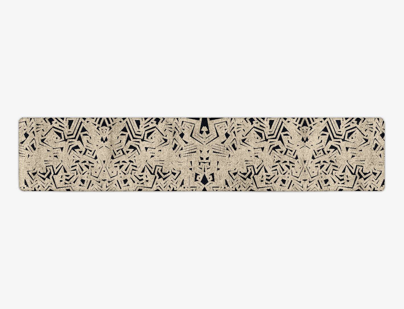 Webbed Abstract Runner Hand Tufted Bamboo Silk Custom Rug by Rug Artisan