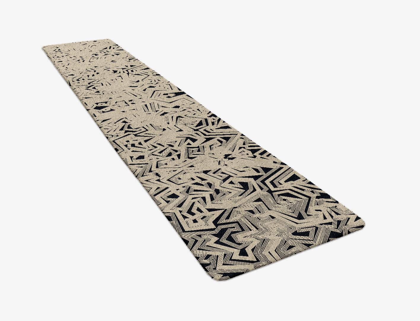 Webbed Abstract Runner Hand Tufted Pure Wool Custom Rug by Rug Artisan
