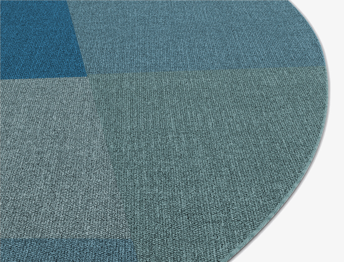 Weevil Geometric Oval Flatweave New Zealand Wool Custom Rug by Rug Artisan