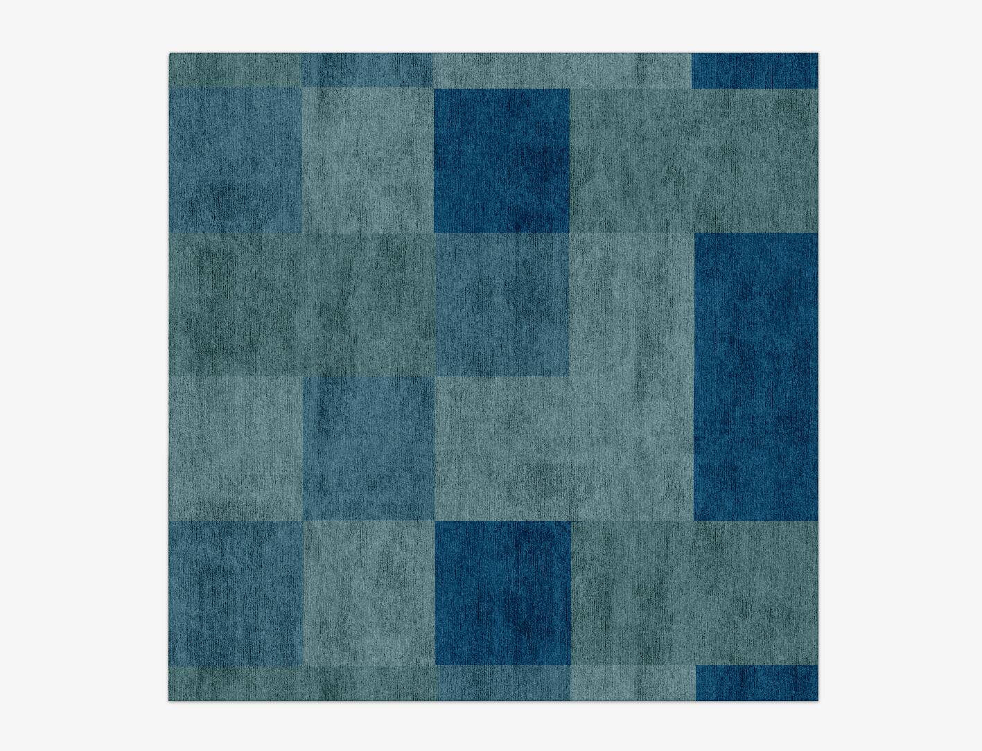Weevil Geometric Square Hand Knotted Bamboo Silk Custom Rug by Rug Artisan