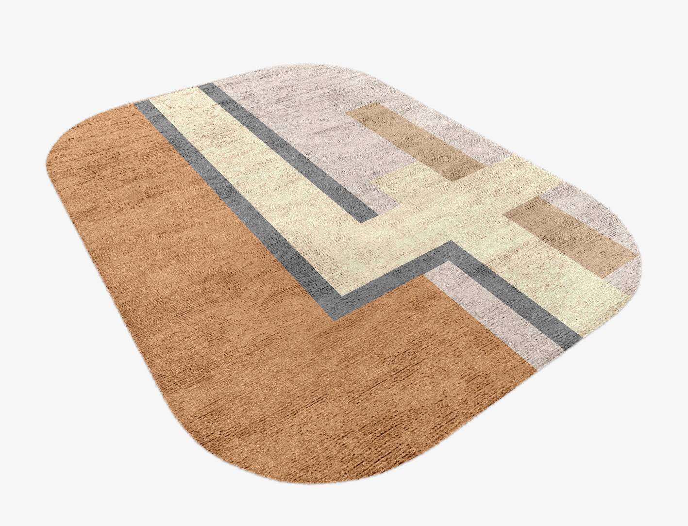 Whim  Oblong Hand Knotted Bamboo Silk Custom Rug by Rug Artisan