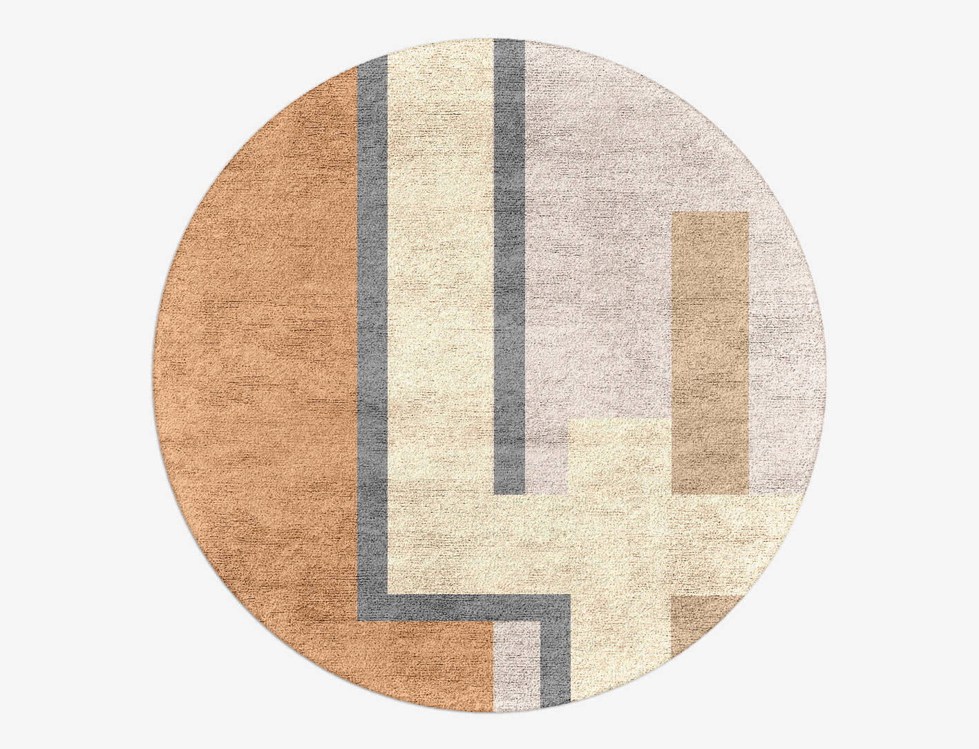 Whim  Round Hand Tufted Bamboo Silk Custom Rug by Rug Artisan