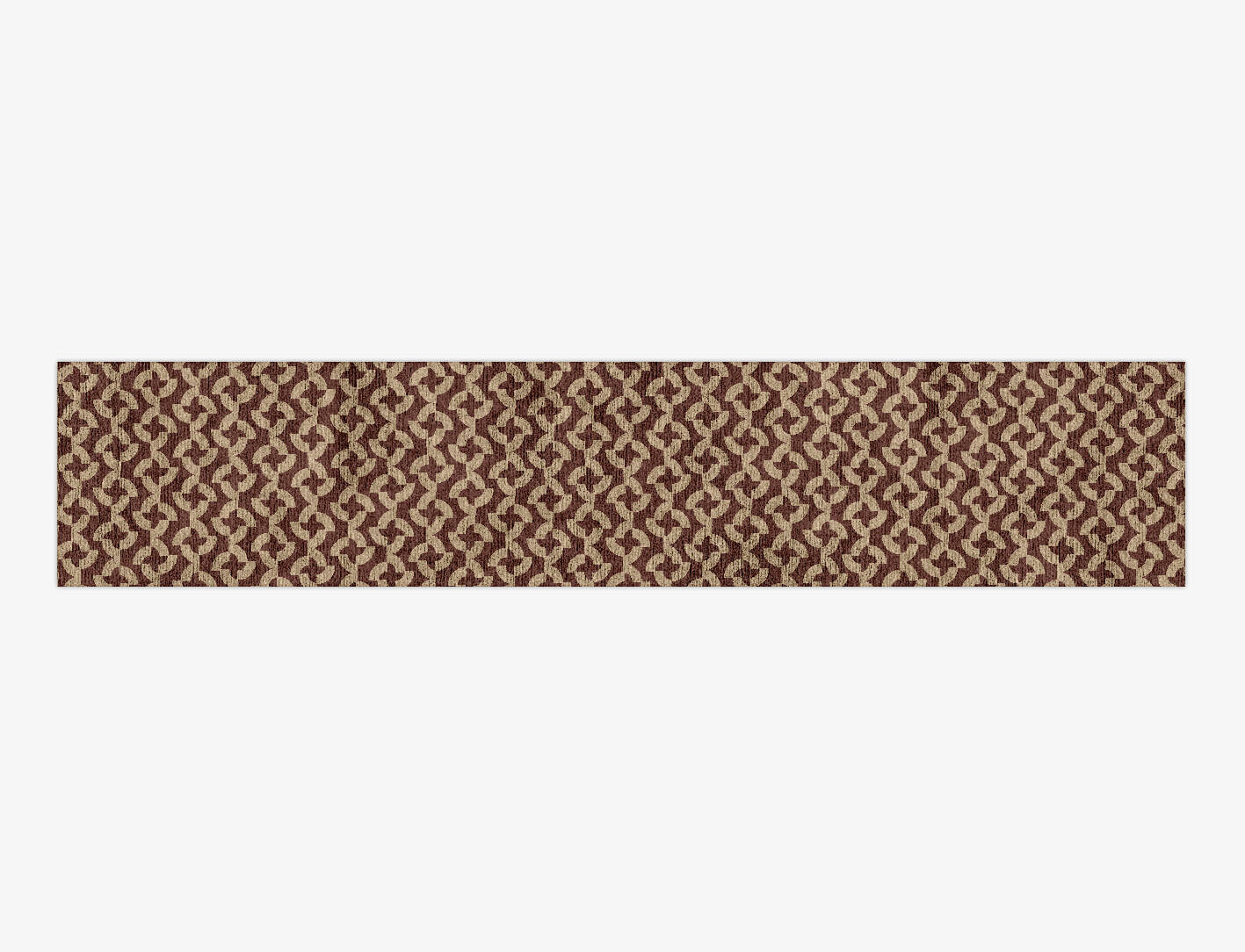 Whirlwind Modern Geometrics Runner Hand Knotted Bamboo Silk Custom Rug by Rug Artisan