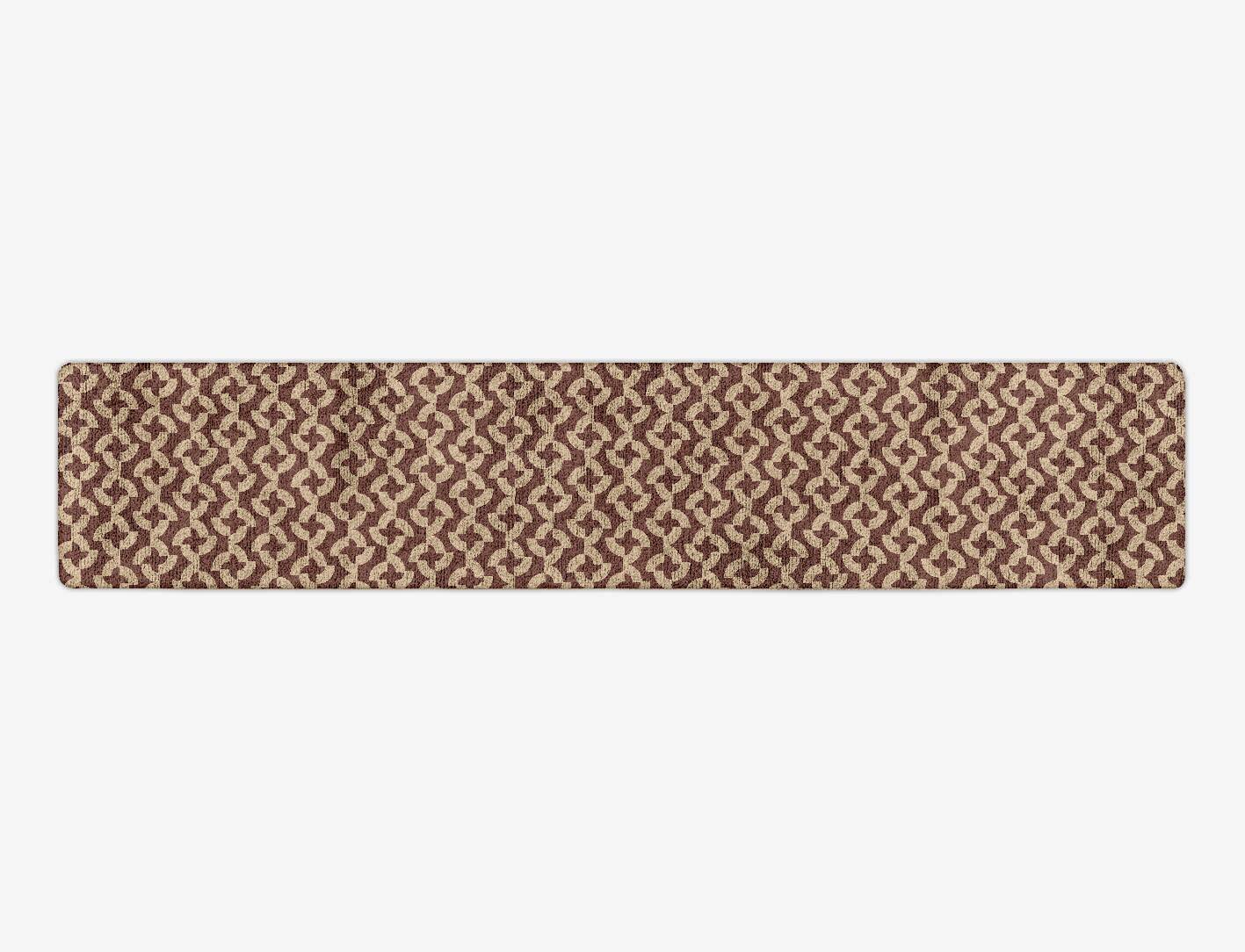 Whirlwind Modern Geometrics Runner Hand Tufted Bamboo Silk Custom Rug by Rug Artisan