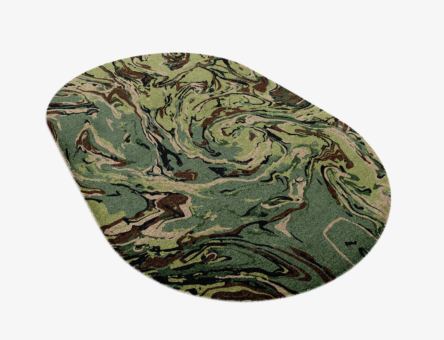 Whirly-6 Abstract Capsule Hand Knotted Tibetan Wool Custom Rug by Rug Artisan