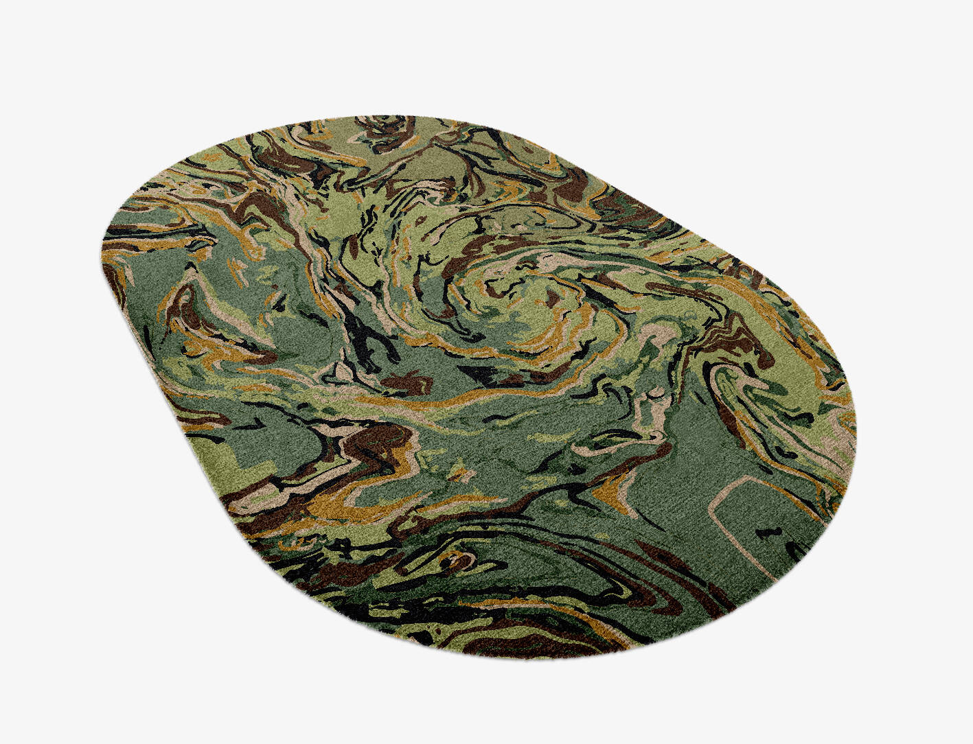Whirly-8 Abstract Capsule Hand Knotted Tibetan Wool Custom Rug by Rug Artisan