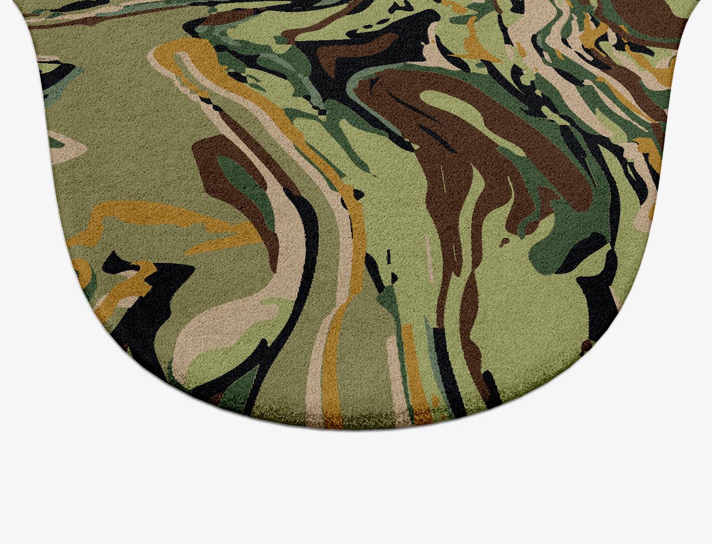 Whirly-8 Abstract Drop Hand Tufted Pure Wool Custom Rug by Rug Artisan