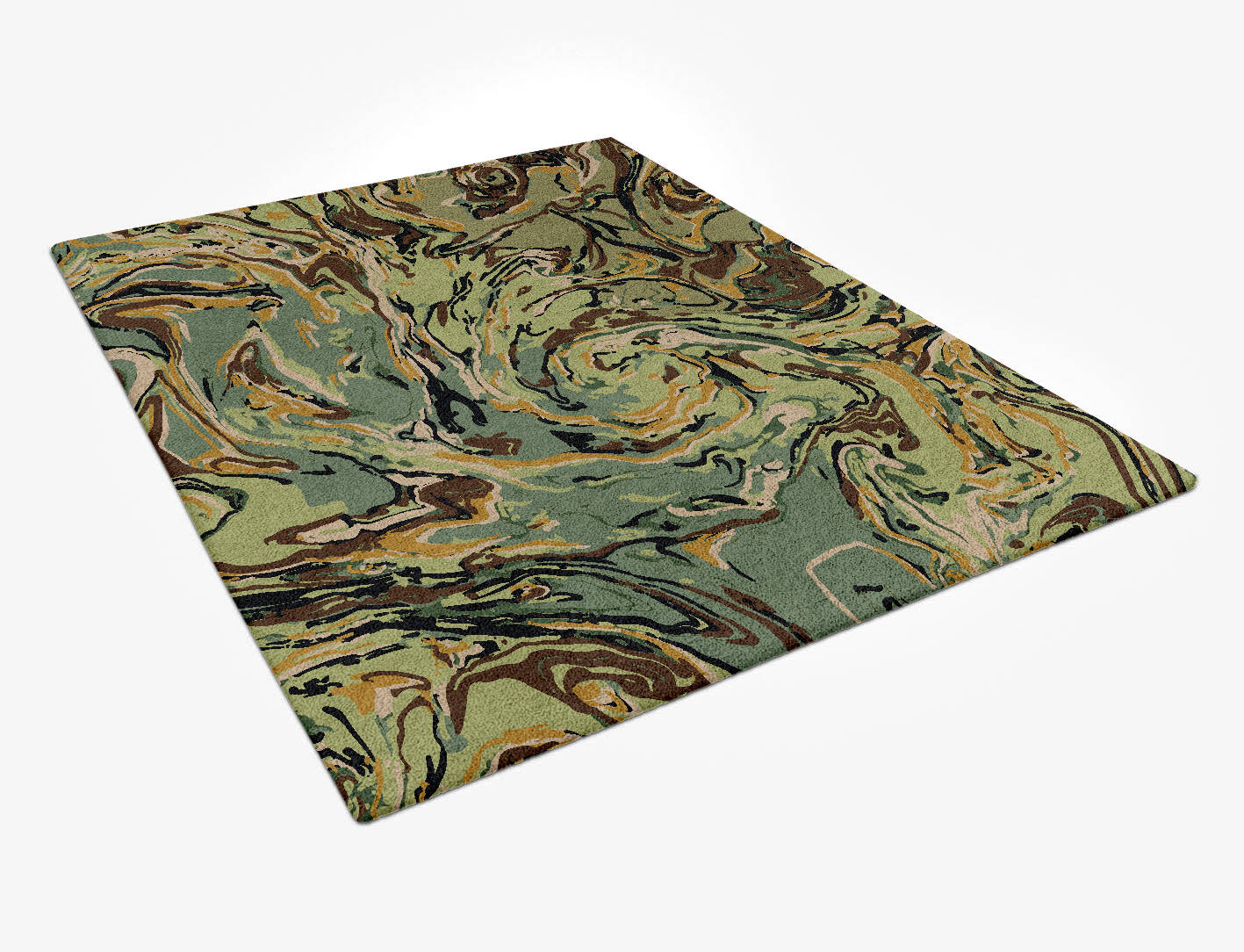 Whirly-8 Abstract Rectangle Hand Tufted Pure Wool Custom Rug by Rug Artisan