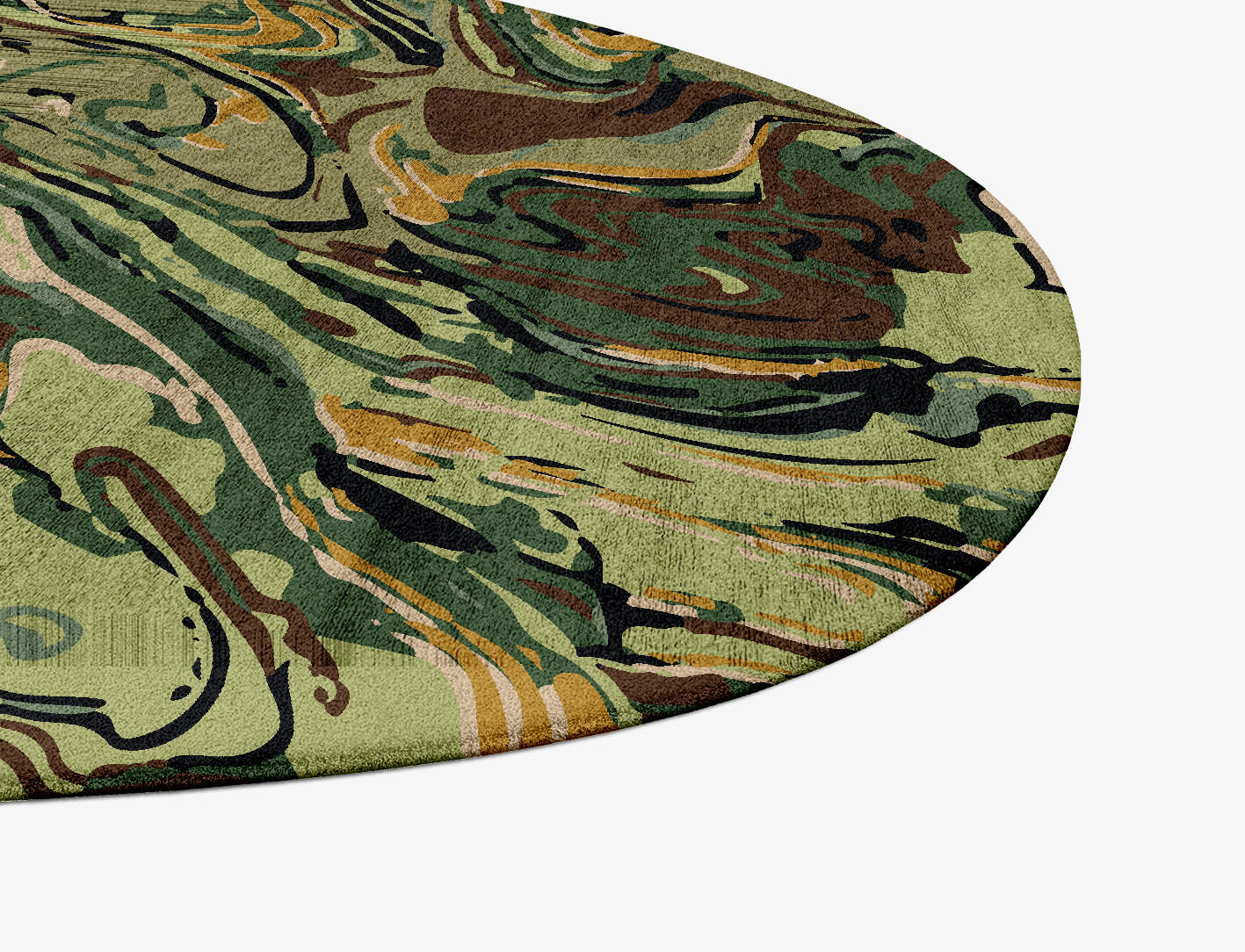 Whirly-8 Abstract Splash Hand Tufted Bamboo Silk Custom Rug by Rug Artisan
