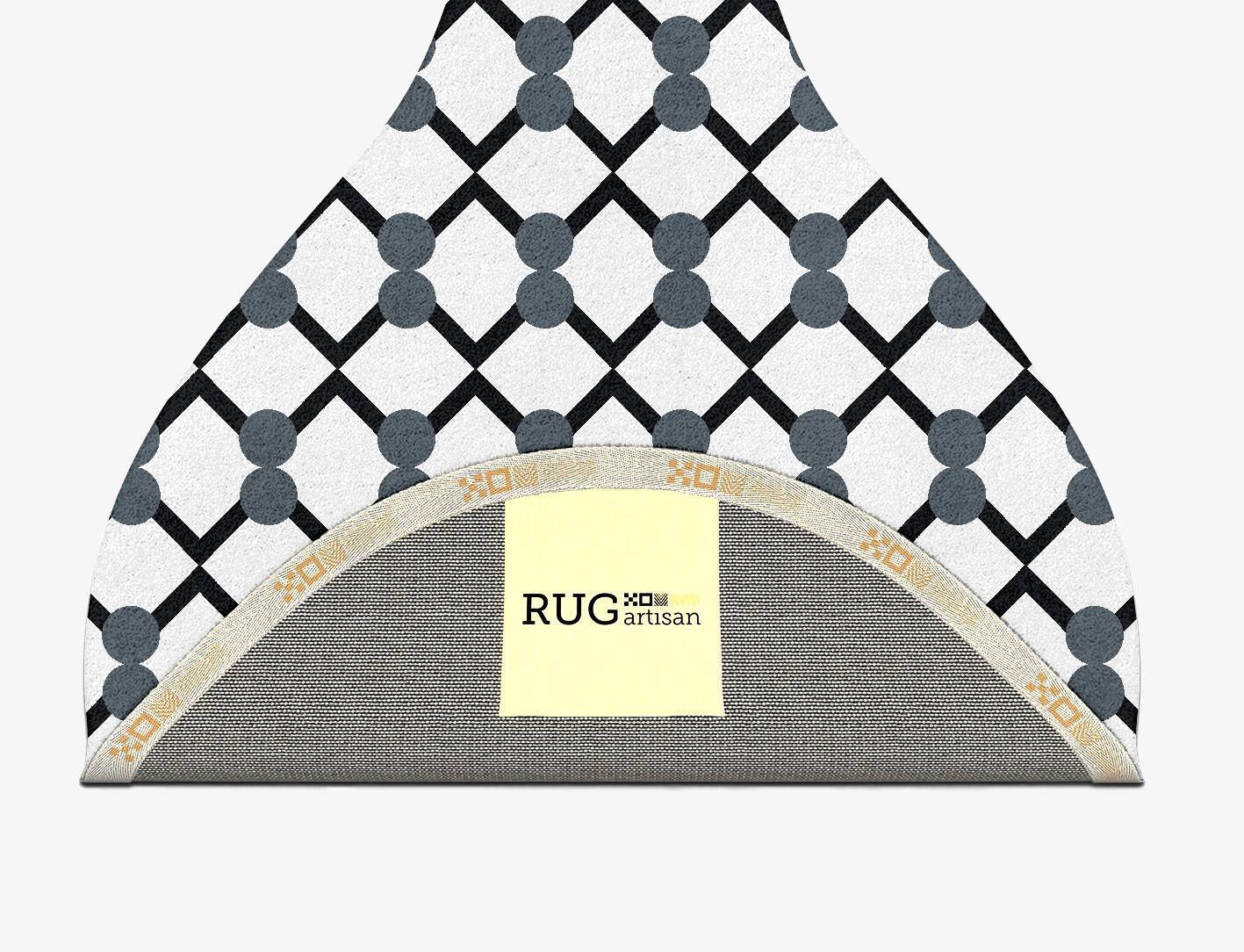 White Billiard Monochrome Drop Hand Tufted Pure Wool Custom Rug by Rug Artisan