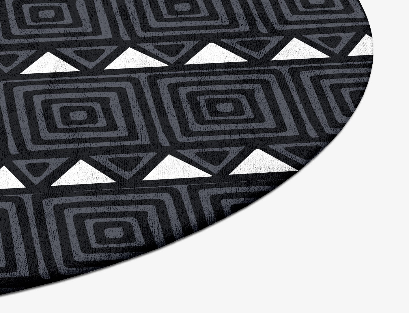 White Flag Monochrome Oval Hand Tufted Bamboo Silk Custom Rug by Rug Artisan