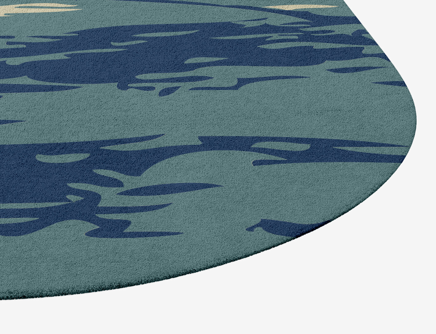 Whitecaps Abstract Eight Hand Tufted Pure Wool Custom Rug by Rug Artisan