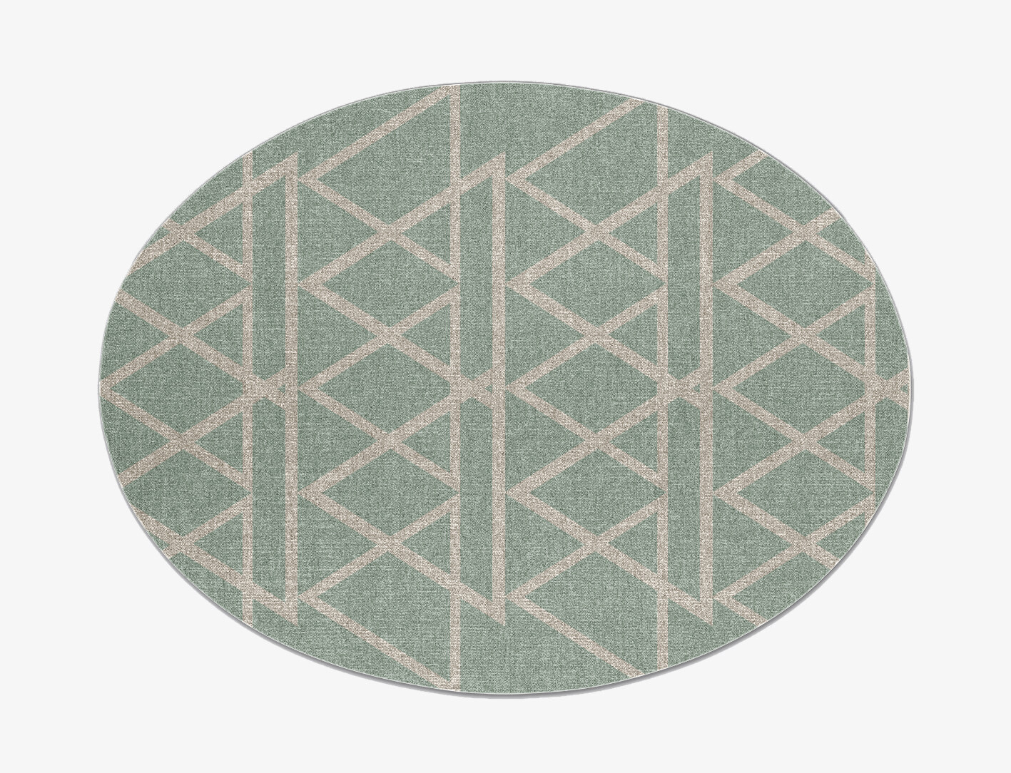 Wilkins Minimalist Oval Flatweave New Zealand Wool Custom Rug by Rug Artisan