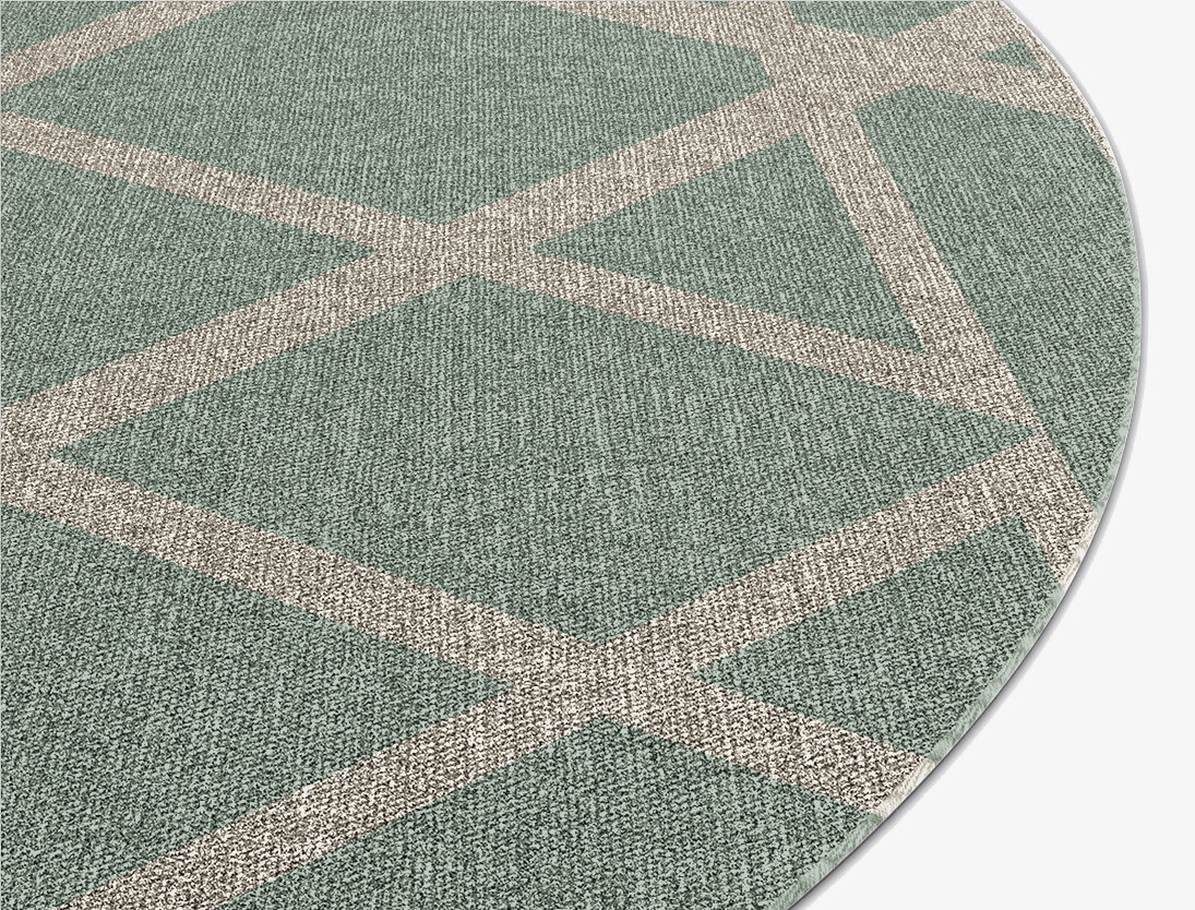 Wilkins Minimalist Oval Flatweave New Zealand Wool Custom Rug by Rug Artisan